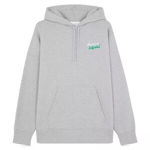 Maison Kitsuné Men's Hoodie grey size medium